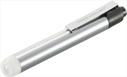 オーム電機 オーム OHM 懐中電灯 LED ハンディライト LEDペンライト 10ルーメン 白色 シルバー ミニライト 軽量 アルミボディ LH-PY411-S2 08-1030 ペンライト 灯器