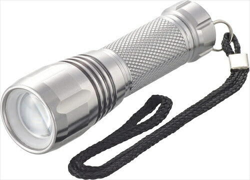 オーム電機 防水LEDズームライト SPARKLED ZOOM 130ルーメン 懐中電灯 ハンディライト アウトドア LHA-SP130Z-S 08-1334 OHM シルバー