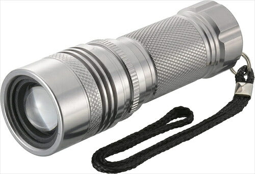 オーム電機 懐中電灯 LED ハンディライト 防水LEDズームライト SPARKLED ZOOM 500lm ANSI規格準拠 LHA-SP500Z-S 08-1337 OHM シルバー 500ルーメン