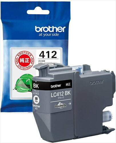 ブラザー工業 ブラザー純正 インクカートリッジ ブラック LC412BK 対応型番:MFC-J7300CDW、MFC-J7100CDW ブラザーインク