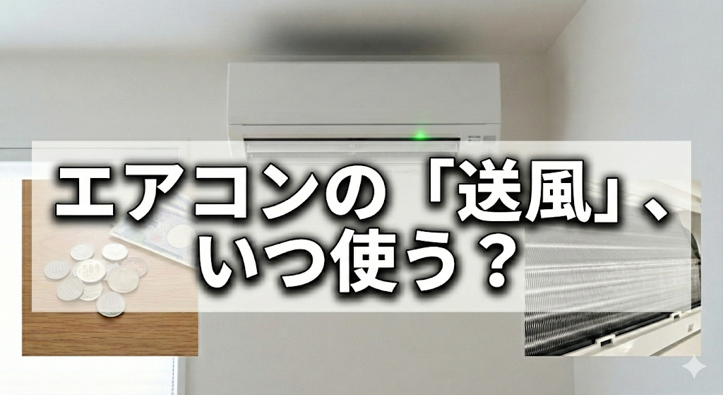 エアコンの「送風」はどんな時に使う？意外と知らない電気代の安さと「カビ予防」の絶大な効果
