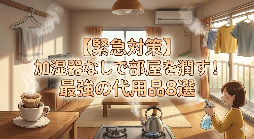 加湿器がない時の代用品8選！濡れタオルやコップの効果は？部屋をすぐ潤す緊急対策
