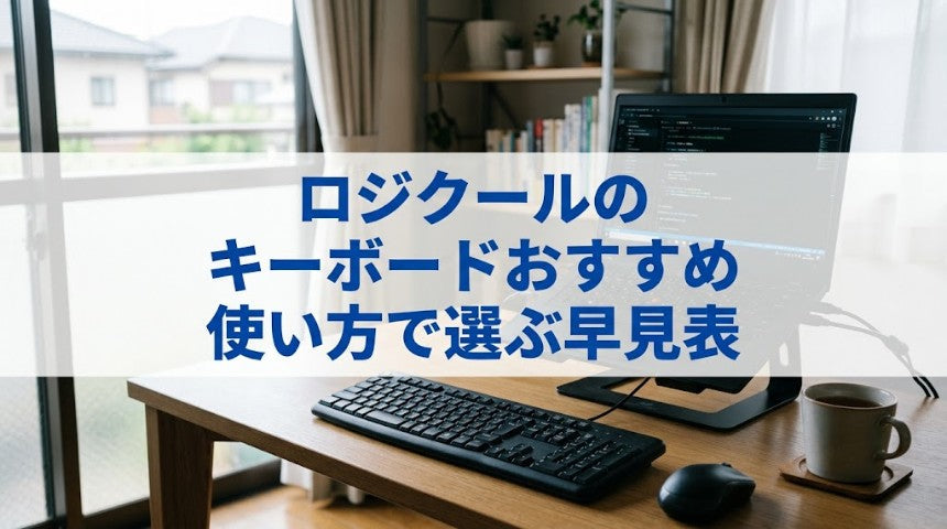 ロジクールのキーボードおすすめ｜使い方で選ぶ早見表と、ゲーミング・ゲーム機向けの比較