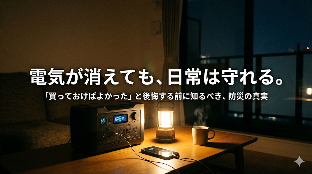 防災にポータブル電源は本当に必要？「買っておけばよかった」と後悔する前に知るべき容量目安と活用法