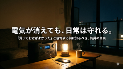 防災にポータブル電源は本当に必要？「買っておけばよかった」と後悔する前に知るべき容量目安と活用法