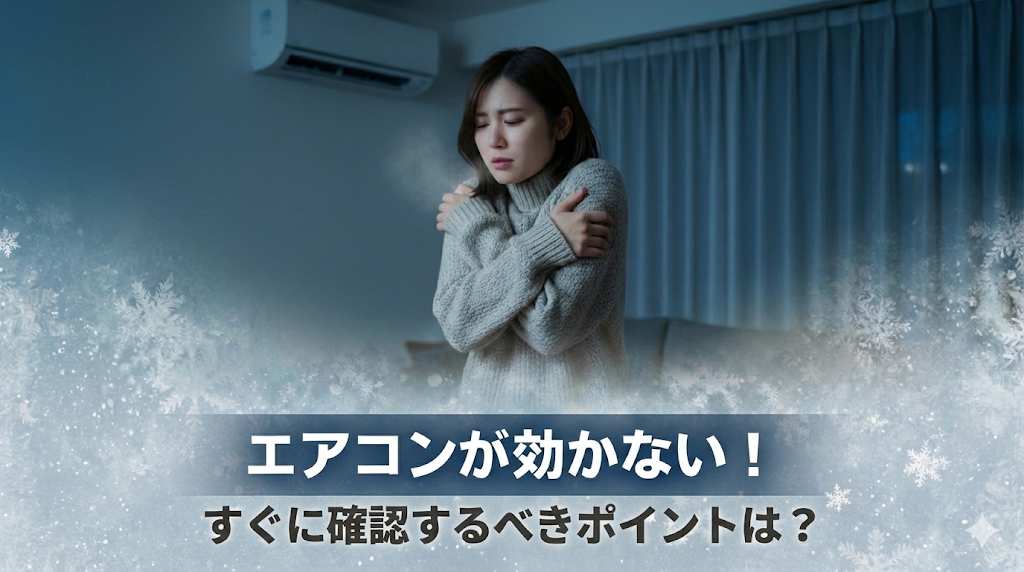 エアコンの暖房が効かない！寒い時にまず確認すべき5つの原因と対処法【即解決チェックリスト】