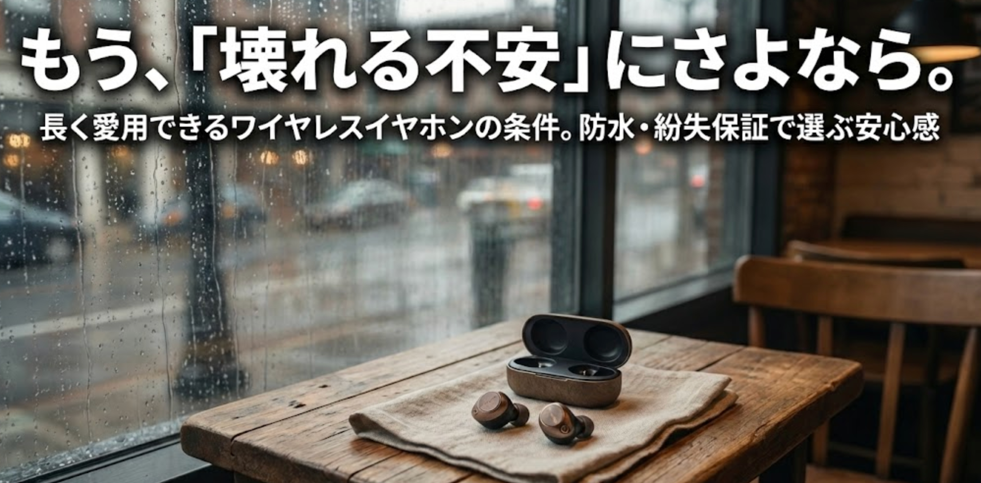 壊れにくいワイヤレスイヤホンはどう選ぶ？「防水規格」の見方と、紛失・故障時に安心なメーカー保証の重要性