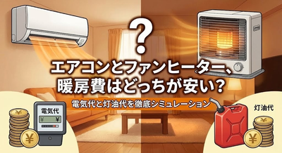 エアコンとファンヒーター、暖房費はどっちが安い？電気代と灯油代を徹底シミュレーション