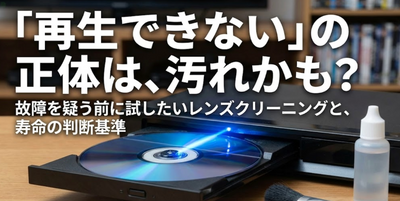 DVDプレーヤーが再生できない！故障と判断する前に試したい「レンズクリーニング」と3つの対処法