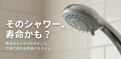 シャワーヘッドの交換時期は何年？「目詰まり」や「水漏れ」は寿命のサイン？節水モデルへの買い替えメリット