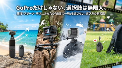 ウェアラブルカメラのおすすめはGoProだけじゃない！利用シーン別（旅行・スポーツ・子供）の選び方