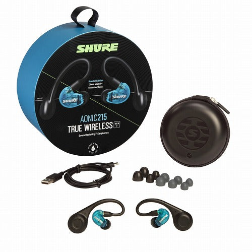 SHURE シュア 完全ワイヤレスイヤホン SE21DYBL+TW2-A トランスルーセントブルー