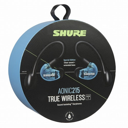 SHURE シュア 完全ワイヤレスイヤホン SE21DYBL+TW2-A トランスルーセントブルー