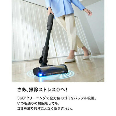 掃除機 シャーク コードレス スタンド付き EVOPOWER SYSTEM BOOST+ コードレス掃除機 シャークニンジャ LC701JBK ウォームブラック 自動ゴミ収集ドック 軽量モデル
