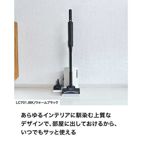 掃除機 シャーク コードレス スタンド付き EVOPOWER SYSTEM BOOST+ コードレス掃除機 シャークニンジャ LC701JBK ウォームブラック 自動ゴミ収集ドック 軽量モデル