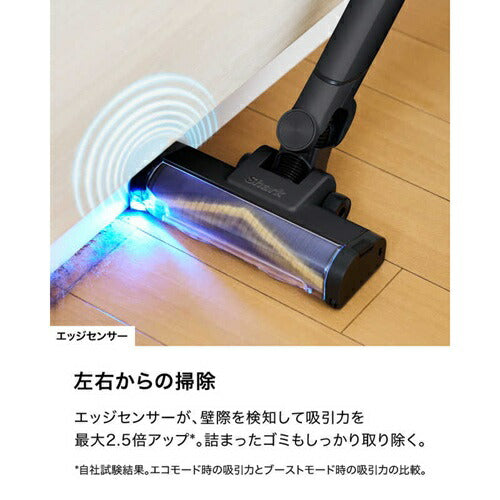 掃除機 シャーク コードレス スタンド付き EVOPOWER SYSTEM BOOST+ コードレス掃除機 シャークニンジャ LC701JBK ウォームブラック 自動ゴミ収集ドック 軽量モデル