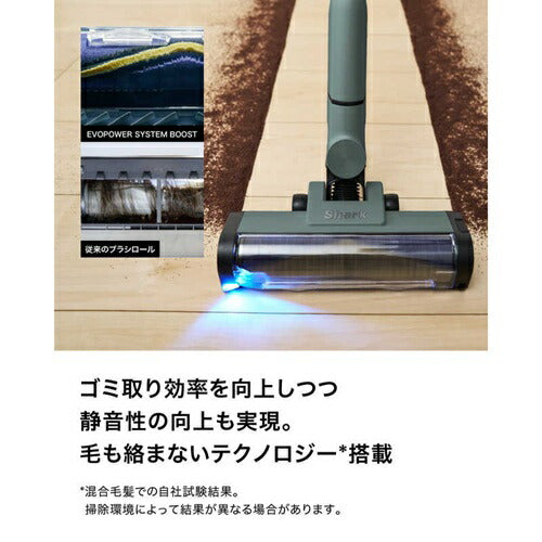 掃除機 シャーク コードレス スタンド付き EVOPOWER SYSTEM BOOST コードレス掃除機 シャークニンジャ LC600JGN アッシュグリーン