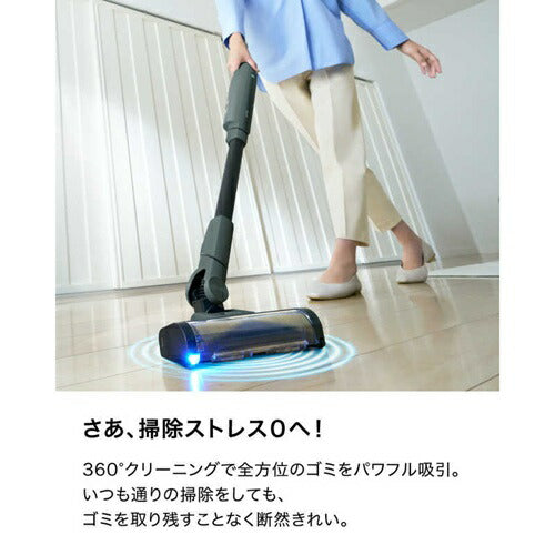 掃除機 シャーク コードレス スタンド付き EVOPOWER SYSTEM BOOST コードレス掃除機 シャークニンジャ LC600JGN アッシュグリーン