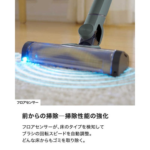 掃除機 シャーク コードレス スタンド付き EVOPOWER SYSTEM BOOST コードレス掃除機 シャークニンジャ LC600JGN アッシュグリーン