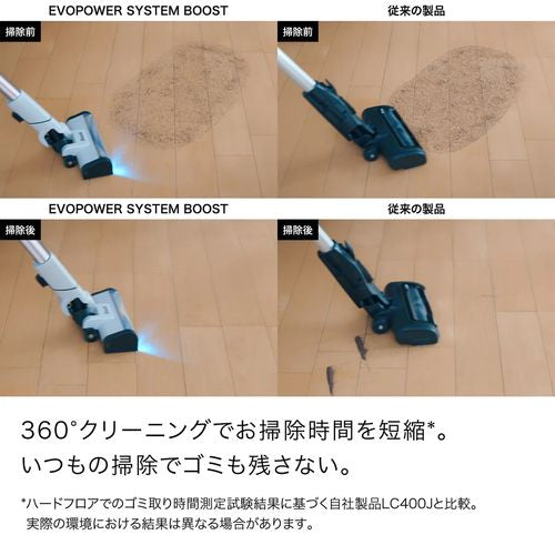 コードレススティッククリーナー EVOPOWER SYSTEM BOOST+ グレーシアブルー シャークニンジャ LC702JBL