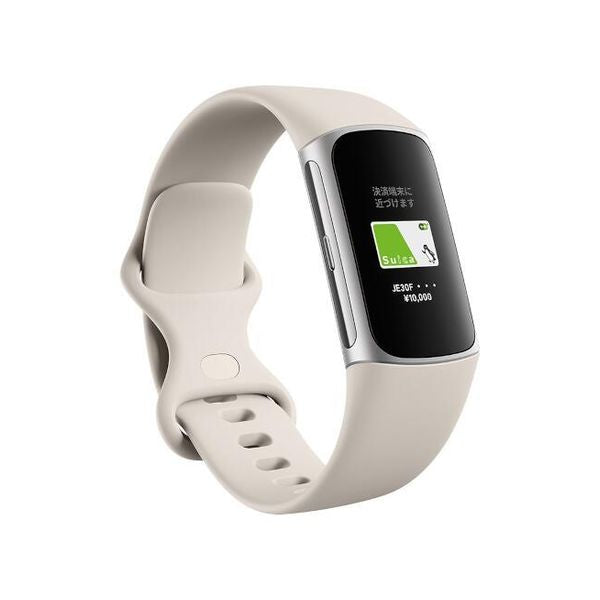 スマートウォッチ Suica対応 フィットネストラッカー GPS搭載 Charge 6 Porcelain Band Silver(シルバー) Aluminum Case Porcelain Band Fitbit GA05185-AP