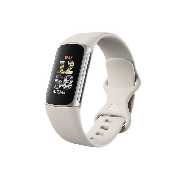 スマートウォッチ Suica対応 フィットネストラッカー GPS搭載 Charge 6 Porcelain Band Silver(シルバー) Aluminum Case Porcelain Band Fitbit GA05185-AP