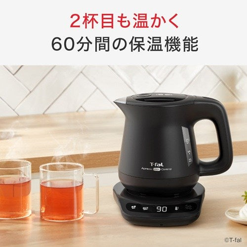 電気ケトル 0.8L ブラックT-FAL アプレシアロックコントロール ティファール KO8608J0