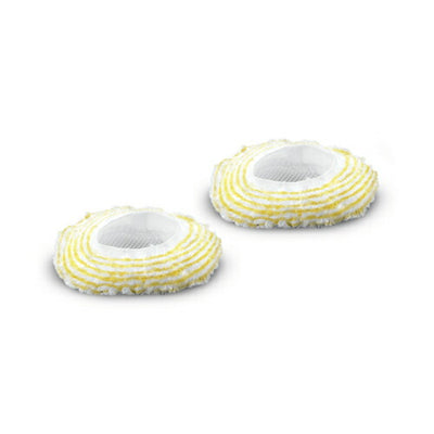 スチームクリーナー用オプションアクセサリ ビッグブラシ用カバー2枚入り Y 白 ケルヒャー 2.863-345.0