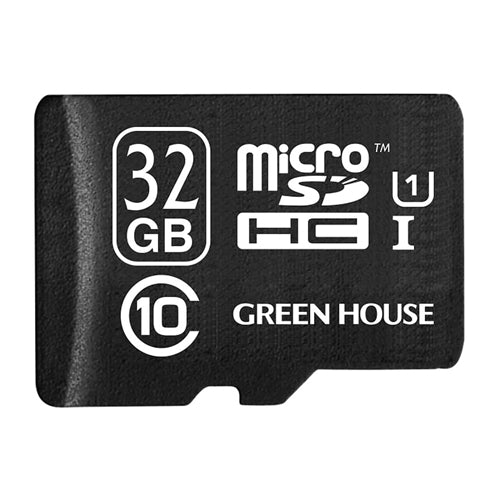 グリーンハウス GREENHOUSE マイクロSDHC GH-SDMRHCUB32G 32GB