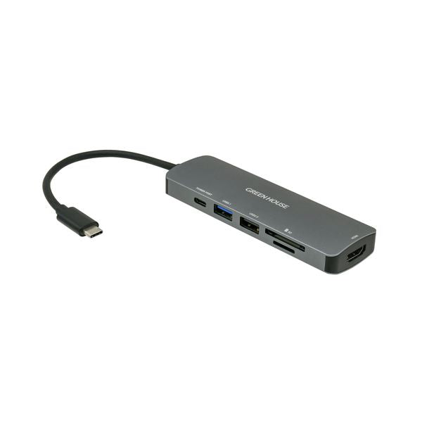 USB Type-C ドッキングステーション グリーンハウス GH-MHC6A-SV