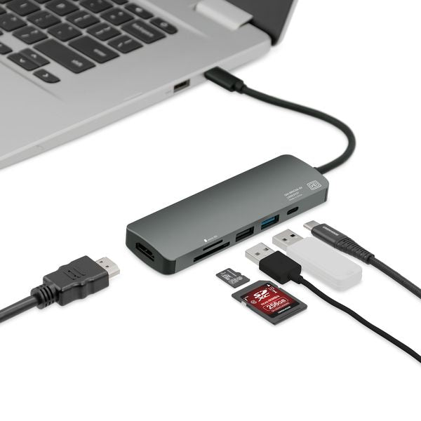 USB Type-C ドッキングステーション グリーンハウス GH-MHC6A-SV