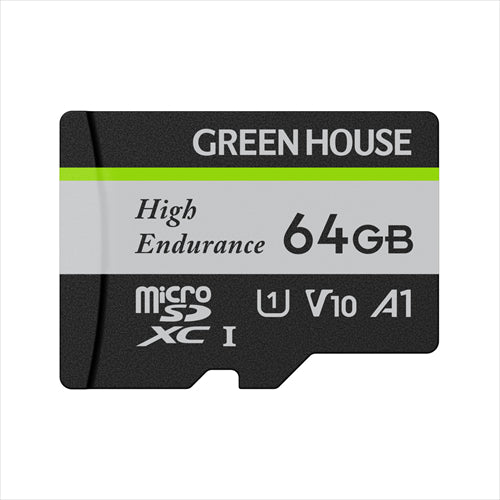 GREEN HOUSE グリーンハウス microSDXCカード 64GB GH－SDM－WA64G ドライブレコーダー・アクションカメラ向け