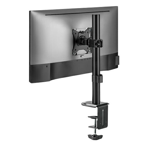 液晶モニターアーム 1画面ショート クランプ/グロメット式 グリーンハウス GH-AMEN1S-BK