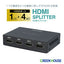 HDMIスプリッター 入力1+出力4(HDMI4) グリーンハウス GH-HSPK4-BK