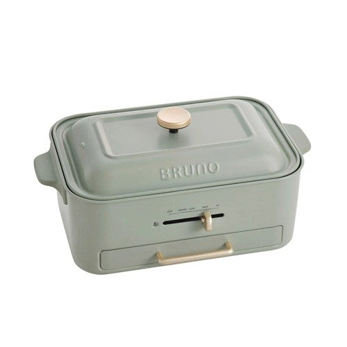 コンパクトグリルホットプレート グリーン ブルーノ BOE109-GR