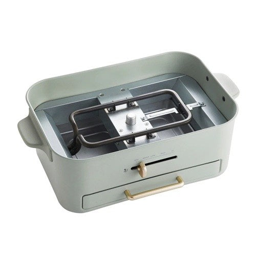 コンパクトグリルホットプレート グリーン ブルーノ BOE109-GR