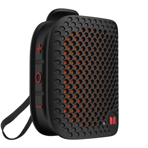 MONSTER ポータブルスピーカー Bluetooth 防水 IPX5 小型 高音質 ワイヤレススピーカー ハンズフリー通話 ステレオペア対応 ATOMIC BLASTER MICRO MS62106 BK ブラック