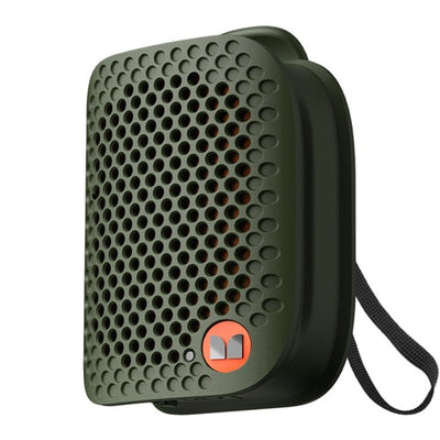 MONSTER ポータブルスピーカー Bluetooth 防水 IPX5 小型 高音質 ワイヤレススピーカー ハンズフリー通話 ステレオペア対応 ATOMIC BLASTER MICRO MS62106 GR グリーン