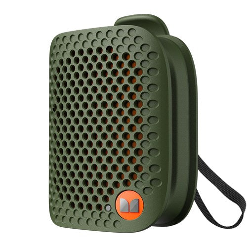 MONSTER ポータブルスピーカー Bluetooth 防水 IPX5 小型 高音質 ワイヤレススピーカー ハンズフリー通話 ステレオペア対応 ATOMIC BLASTER MICRO MS62106 GR グリーン