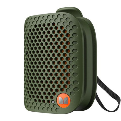 MONSTER ポータブルスピーカー Bluetooth 防水 IPX5 小型 高音質 ワイヤレススピーカー ハンズフリー通話 ステレオペア対応 ATOMIC BLASTER MICRO MS62106 GR グリーン