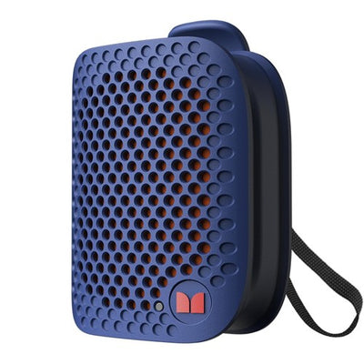 MONSTER ポータブルスピーカー Bluetooth 防水 IPX5 小型 高音質 ワイヤレススピーカー ハンズフリー通話 ステレオペア対応 ATOMIC BLASTER MICRO MS62106 BL ブルー