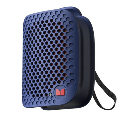 MONSTER ポータブルスピーカー Bluetooth 防水 IPX5 小型 高音質 ワイヤレススピーカー ハンズフリー通話 ステレオペア対応 ATOMIC BLASTER MICRO MS62106 BL ブルー