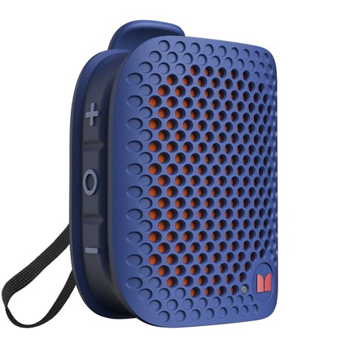 MONSTER ポータブルスピーカー Bluetooth 防水 IPX5 小型 高音質 ワイヤレススピーカー ハンズフリー通話 ステレオペア対応 ATOMIC BLASTER MICRO MS62106 BL ブルー