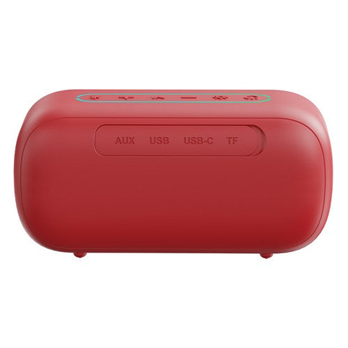 MONSTER ポータブルスピーカー Bluetooth 防水 IPX7 高出力8W ワイヤレススピーカー microSD USB AUX対応 ステレオペア ハンズフリー S150 MS62109 RD