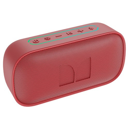 MONSTER ポータブルスピーカー Bluetooth 防水 IPX7 高出力8W ワイヤレススピーカー microSD USB AUX対応 ステレオペア ハンズフリー S150 MS62109 RD