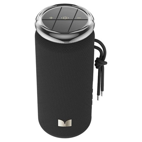 MONSTER ポータブルスピーカー Bluetooth 高出力20W 防水 IPX5 ワイヤレススピーカー パーティーコネクト 最大100台接続 ハンズフリー ATOMIC BLASTER GLOW MS62132 SV