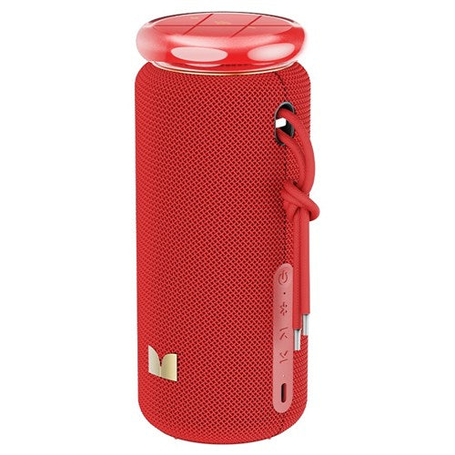 MONSTER ポータブルスピーカー Bluetooth 高出力20W 防水 IPX5 ワイヤレススピーカー パーティーコネクト 最大100台接続 ハンズフリー ATOMIC BLASTER GLOW MS62132 RD