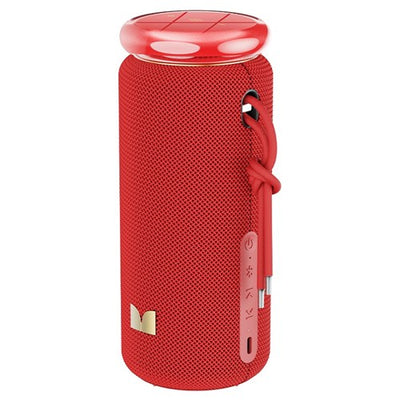 MONSTER ポータブルスピーカー Bluetooth 高出力20W 防水 IPX5 ワイヤレススピーカー パーティーコネクト 最大100台接続 ハンズフリー ATOMIC BLASTER GLOW MS62132 RD