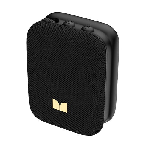 MONSTER ポータブルスピーカー Bluetooth 小型 防水 IPX5 ワイヤレススピーカー パーティーコネクト 最大100台接続 ハンズフリー ATOMIC BLASTER ATOM MS62130 BK