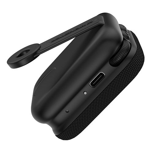 MONSTER ポータブルスピーカー Bluetooth 小型 防水 IPX5 ワイヤレススピーカー パーティーコネクト 最大100台接続 ハンズフリー ATOMIC BLASTER ATOM MS62130 BK
